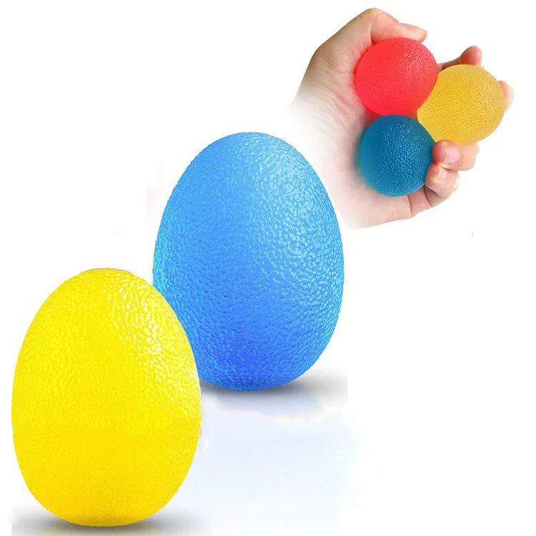 Silicone Hand Grip Ball Egg - Ideal for Men and Women Gym Fitness, Finger Exerciser for Strength and Muscle Recovery - Enhance Grip with Gripper Trainer