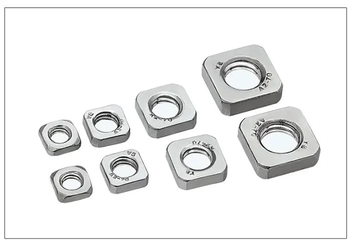 20-100pcs DIN562 Metric Thin Square Nuts — M3, M4, M5, M6, M8, M10 Stainless Steel Hardware