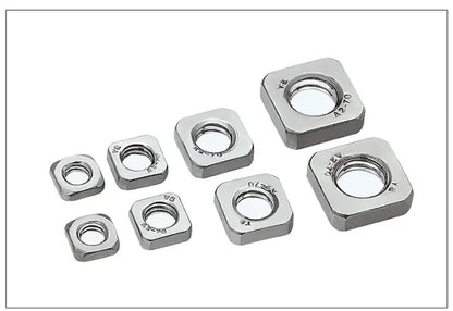 20-100pcs DIN562 Metric Thin Square Nuts — M3, M4, M5, M6, M8, M10 Stainless Steel Hardware