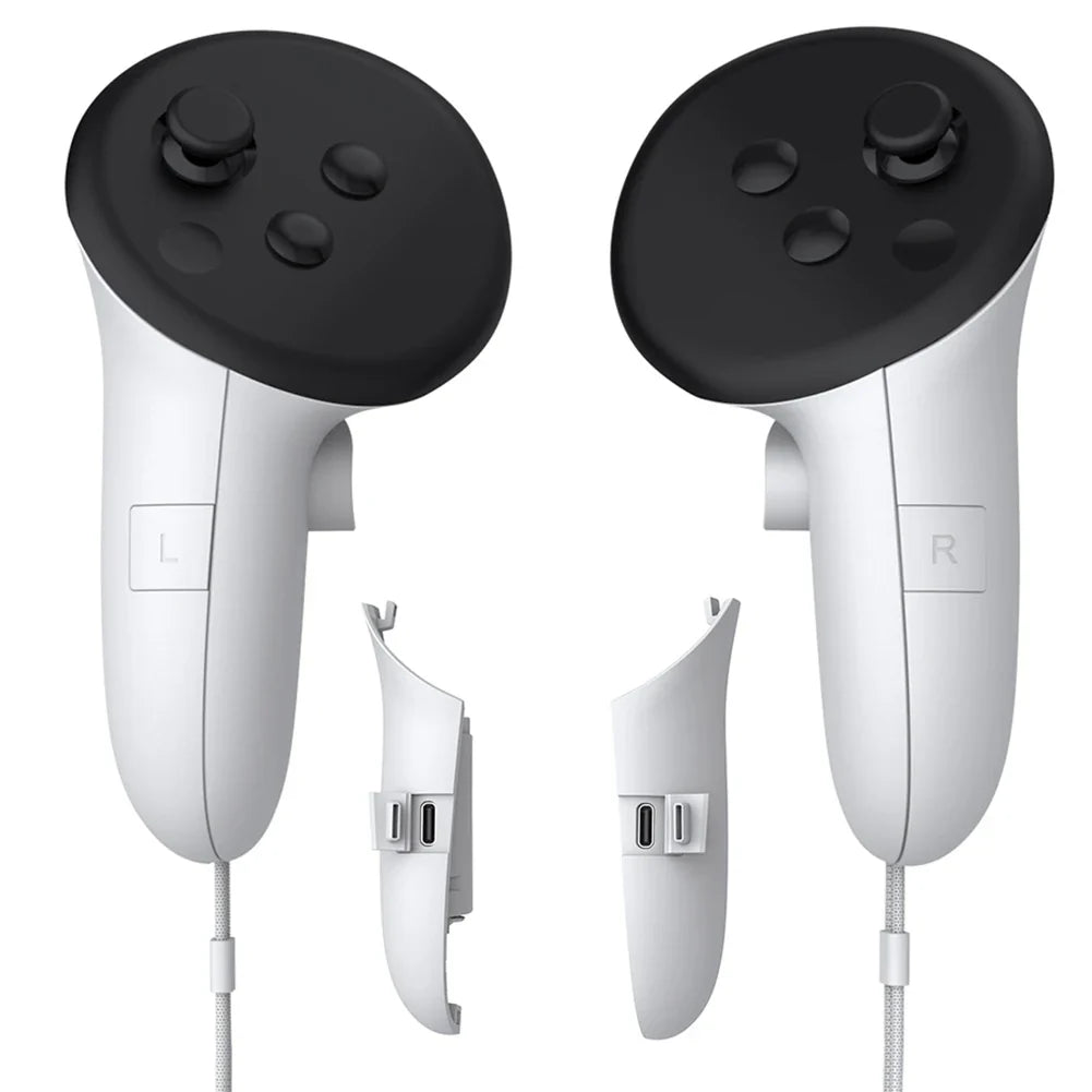 TY-5807 VR Controller Battery Pack – Rechargeable Right & Left Battery Covers for Meta Quest 3S/3 VR Controllers