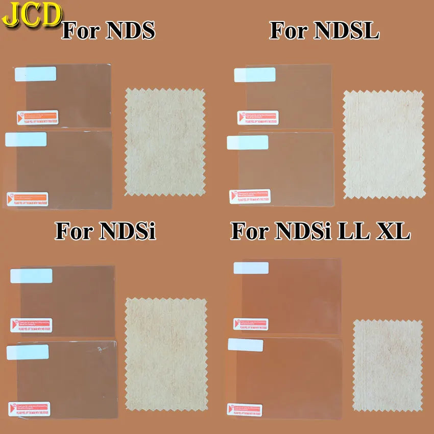 JCD Clear LCD Screen Protector Film for NDS, DSi, 2DS, 3DS XL/LL & New 3DSXL/LL