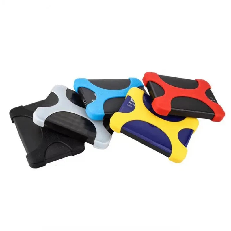2.5" Portable External Hard Drive Case - Silicone Rubber Protective Cover with Carry Bag Retail Package