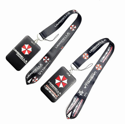 Game Logo PVC Card Holder – Student Neck Lanyard Bag for ID, Key, and Campus Cards