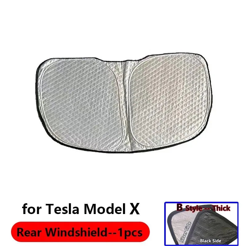 Tesla Side Window Sunshade - Custom Fit Privacy UV Protection Cover for Model 3, Y, S & X, Outdoor Camping & Travel Accessory