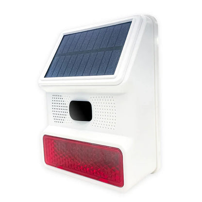 IP65 Waterproof Wireless Solar Strobe Siren Alarm – 433MHz Security for WiFi & GSM Home Alarm System