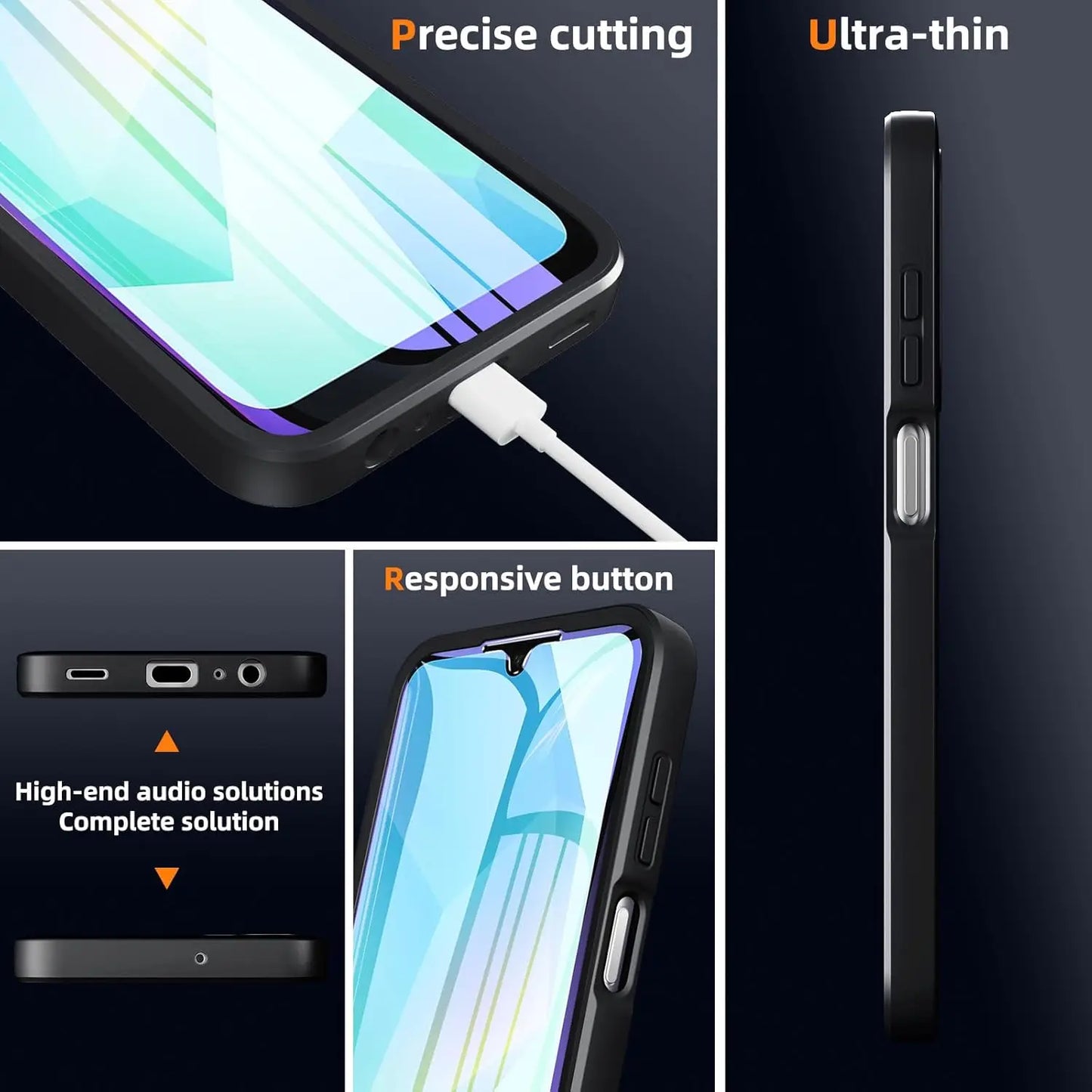 Full Body Protective Case for Samsung Galaxy A Series 5G - Rugged Shockproof Phone Cover