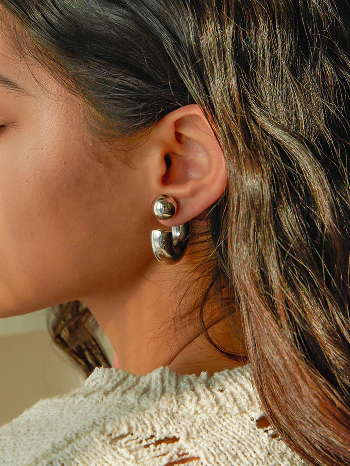 Fashion C-Shaped Earrings for Women – Unique High-End Trendy Jewelry