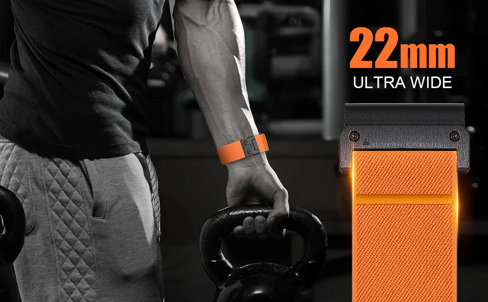 22mm QuickFit Nylon Strap for Garmin Fenix 8 7 6 5 Series, Venu 3, Tactix 7 – Parachute Style Replacement Watch Band 47mm