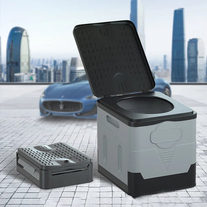 Portable Outdoor Camping Toilet – Odor-Proof Folding Emergency & Multifunctional Travel Toilet
