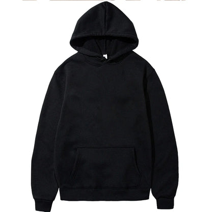 Men’s & Women’s Oversized Hoodies — Casual Fleece Pullover Sweatshirts Warm Spring Autumn Tops Black & Multi-Color