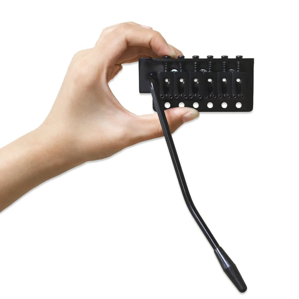 Miwayer 52.5mm Guitar Tremolo Bridge — Vintage Steel Saddle Block Set for Fender Strat & Squier Electric Guitars, Chrome