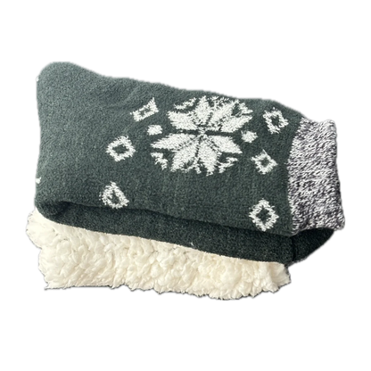 Men’s Winter Thermal Socks – Warm Leopard Print Short Plush Velvet Non-Slip Fuzzy Floor Socks, Camouflage Gift 2023