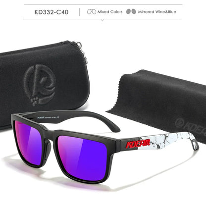 KDEAM Polarized Sunglasses for Men & Women – UV Protection for Fishing, Driving & Hiking with Zipper Case