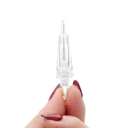 5/10PCS Microblading Bayonet Needles – 1D/1R/3R/5R/5F/Nano Cartridge for PMU Eyebrow, Lip & Eyeliner Tattoo