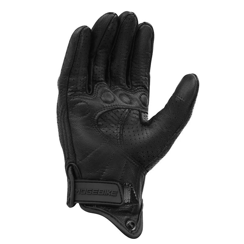 3XL Goatskin Leather Motorcycle Gloves – Men & Women Moto Gloves for Electric Bikes