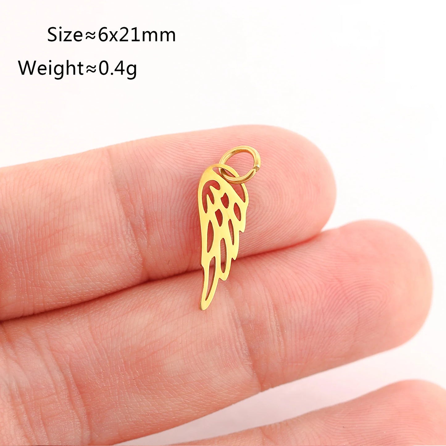 5PCS Animal Claw Charms Set – Stainless Steel Cat, Elephant, Hummingbird & Yoga DIY Pendants for Necklaces & Earrings