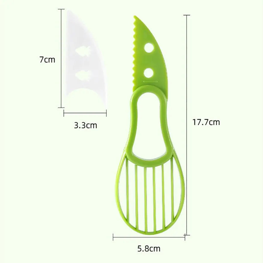 Multifunctional Avocado Cutter Corer | Butter Fruit Slicer Peeler | Pulp Separator Plastic Knife | Kitchen Tools Gadgets Accessories