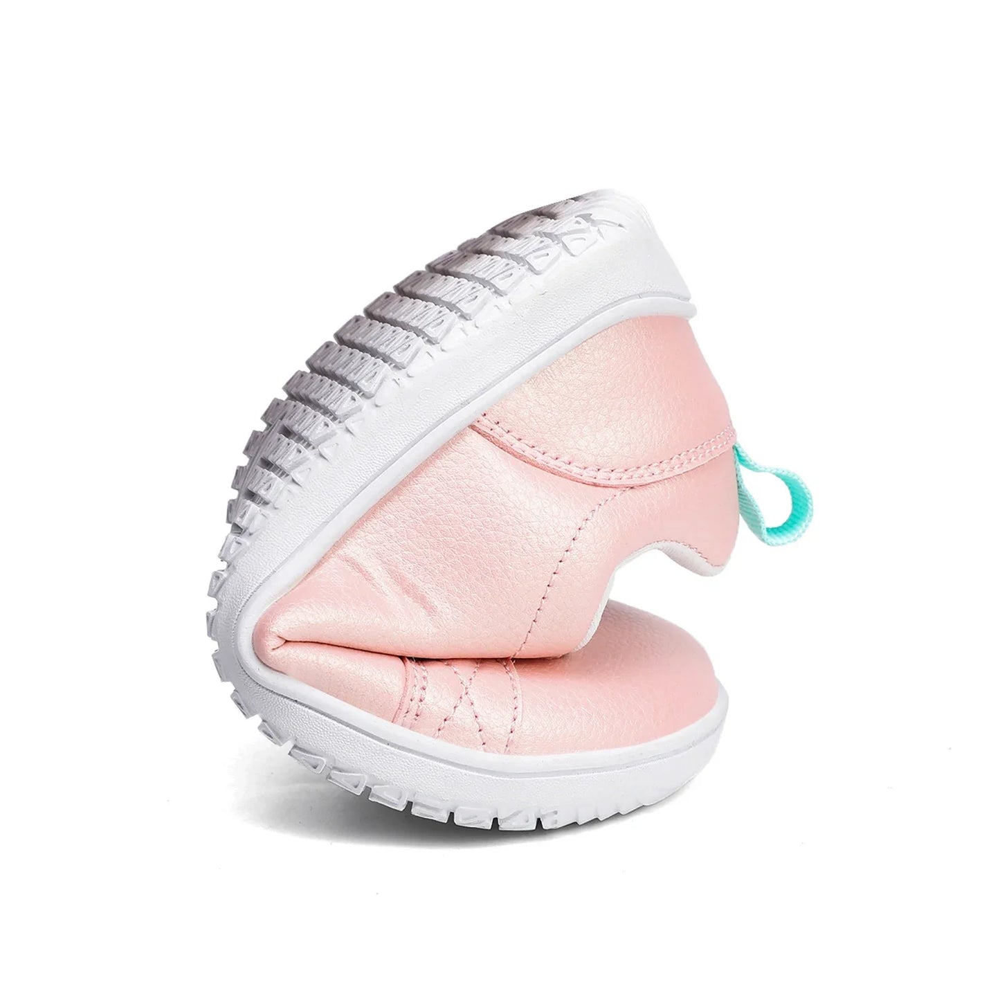 Kids Barefoot Shoes – Wide Toe Minimalist Sneakers for Boys & Girls, Lightweight Artificial Leather Walking Flats with Hook & Loop Closure