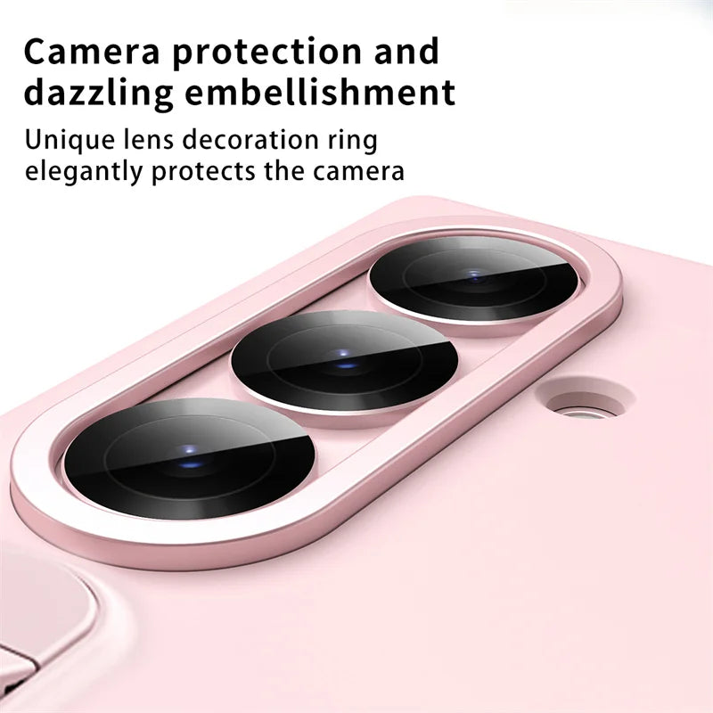 Vertical Wristband Card Slot Kickstand Case for Samsung Galaxy Z Fold 4-7 – Invisible Wrist Stand Protective Cover