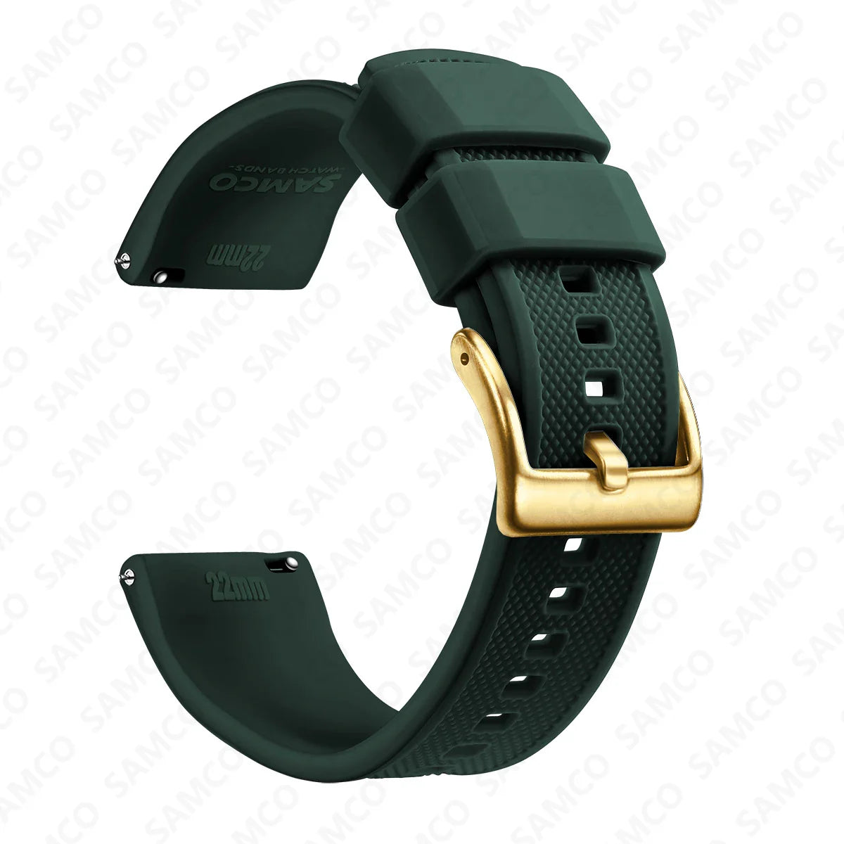 Premium Silicone Watch Band – Quick Release Rubber Strap, 18mm 20mm 22mm Replacement Watchband