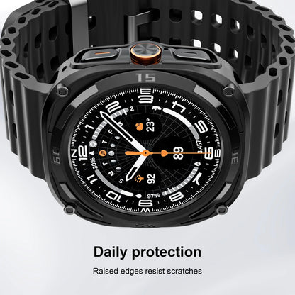 Samsung Galaxy Watch Ultra 47mm Screen Protector - Hard PC Frame Protective Bumper Case & Cover Accessories