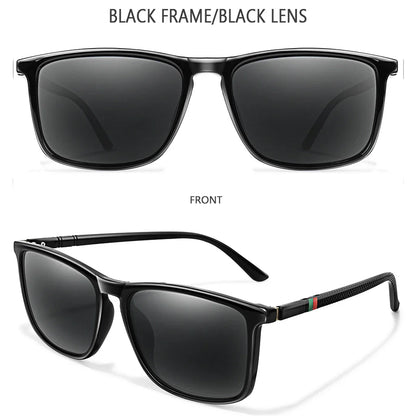 Luxury Square Vintage Polarized Sunglasses for Men & Women – UV400 Cycling, Driving, Fishing Eyewear