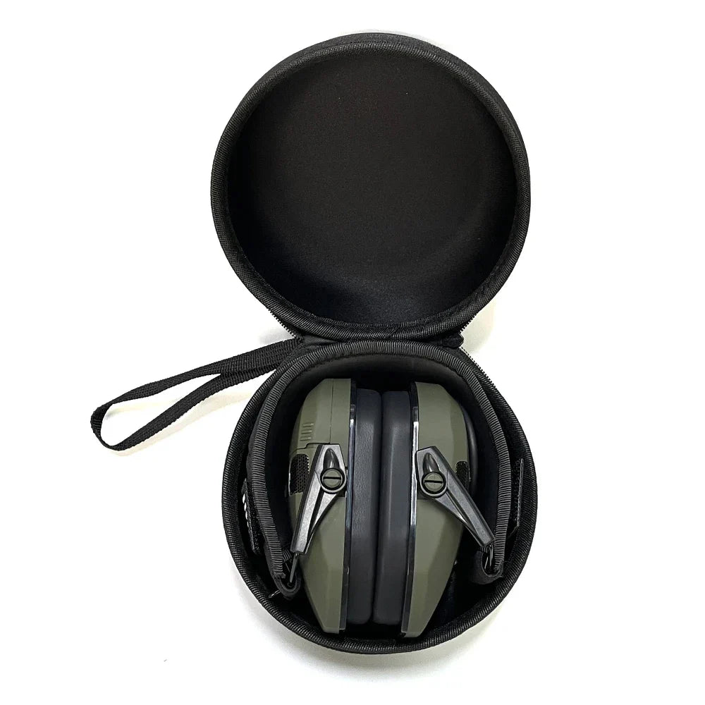 Earmuffs Active Noise-Reduction Headphones — Electronic Hearing Protection for Shooting & Hunting with Carry Case