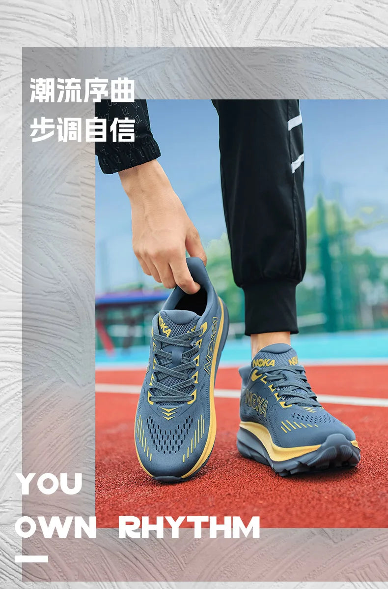 Marathon Carbon Plate Air Cushion Sports Running Shoes - Breathable, Lightweight, Comfortable Athletic Sneakers for Men & Women, Nonskid