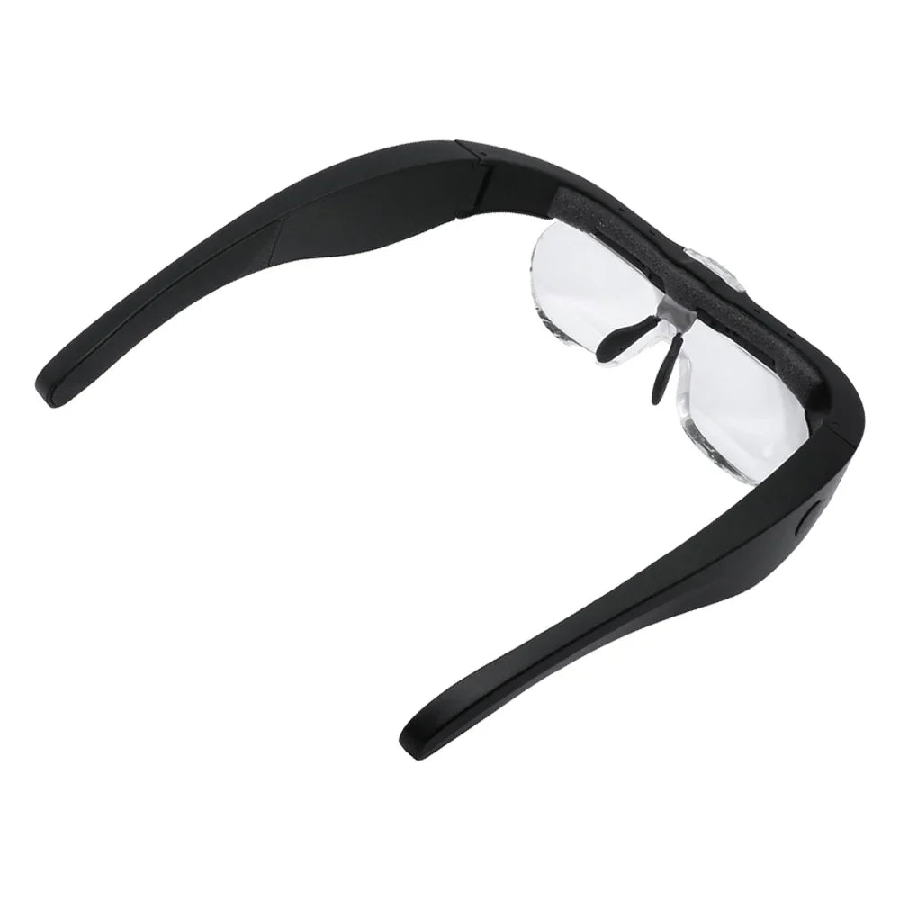 LED USB Rechargeable Magnifying Glasses — 1.5X, 2.5X, 3.5X, 5.0X Magnifier with Light for Watchmaker Repair & Reading