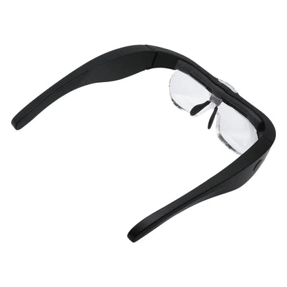 LED USB Rechargeable Magnifying Glasses — 1.5X, 2.5X, 3.5X, 5.0X Magnifier with Light for Watchmaker Repair & Reading