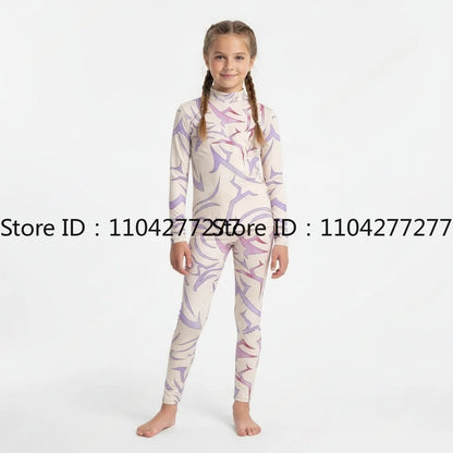 Demon Hunter K-Pop Rumi Jinu Cosplay Top – Kids Devil Tattoo Shirt & Sports Costume Set