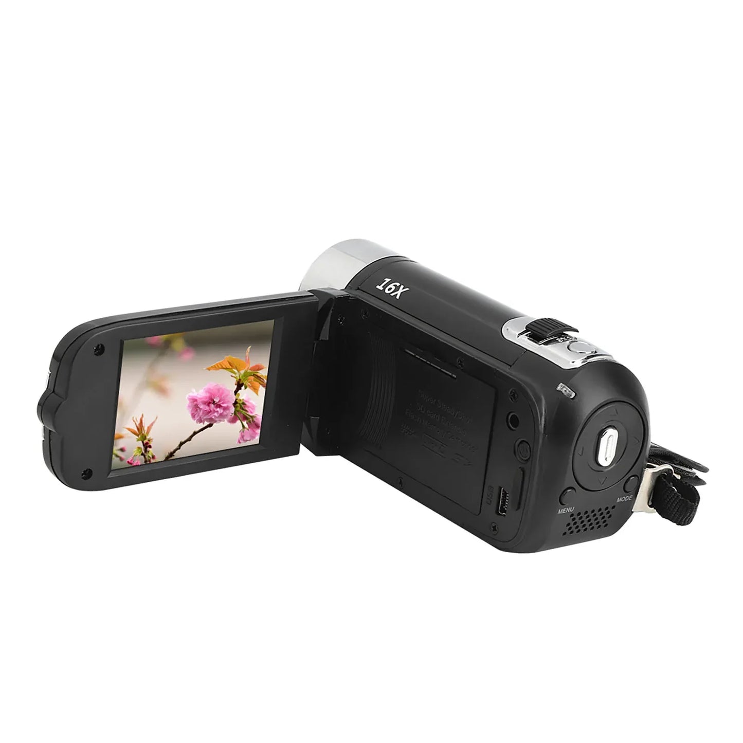 DH-90 16X Digital Zoom Camcorder – 2.7" Color Display, HD Image & Video Shooting, 110-240V