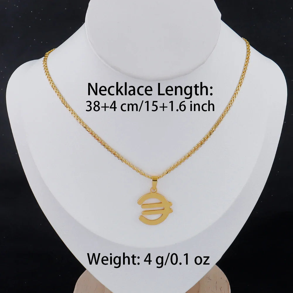 Luxury Gold Stainless Steel Letter Necklace – Minimalist Women’s Jewelry for Daily Wear & Gift