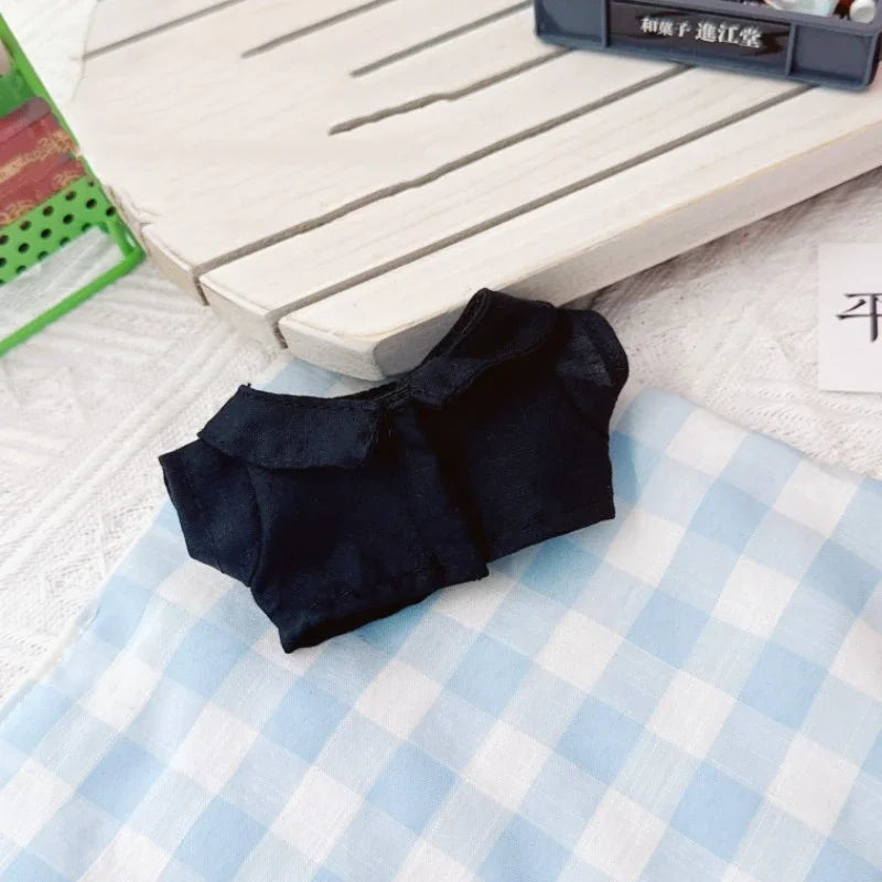 New Corduroy Doll Clothing Set for 17cm Labubu – Hat, Clothes & Shoes | DIY Accessories & Party Toy Gifts