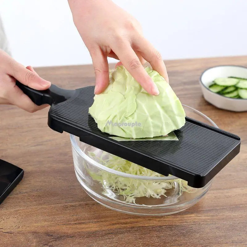 Japanese Cabbage Grater - Perfect for Shavings, Slicing, and Shredding Round and Purple Cabbage