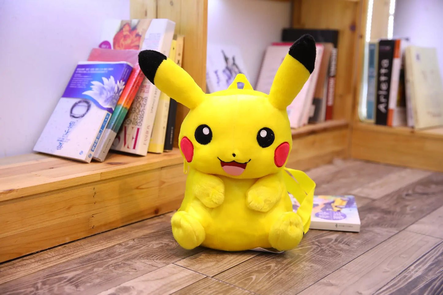 Pikachu Plush Backpack — Pokémon Peluche Stuffed Toy Schoolbag, Cute Cartoon Gift for Kids