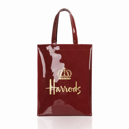 Simple Stylish PVC Reusable Shopping Bag – Luxury Eco-Friendly Waterproof Tote for Summer Beach