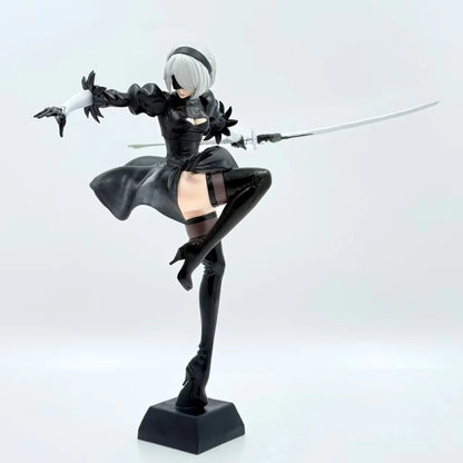 24CM NieR: Automata 2B PVC Action Figure — YoRHa No.2 Lifeform Collectible Doll | Kaine Nier Statue Gift