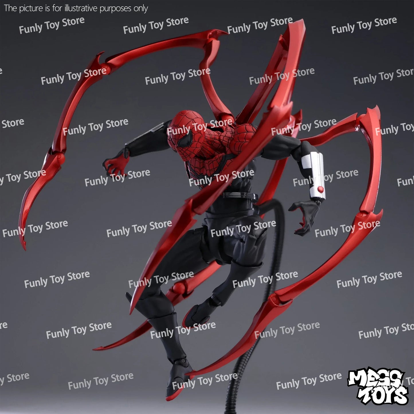 Mess Toys Superior Spider-Man Action Figure – Doctor Octopus Peter Parker Anime Collectible Toy Gift