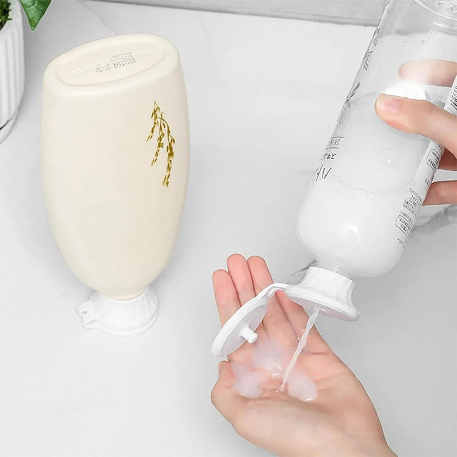 3/6PCS Bottle Emptying Caps with Adapters – 3 Sizes Inverted Flipping Bottle Transfer Connectors