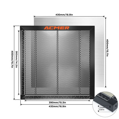 ACMER Laser Cutting Honeycomb Table – 300x300/330x330/400x400/440x440mm for CO2 & Diode Laser Engraver Machines
