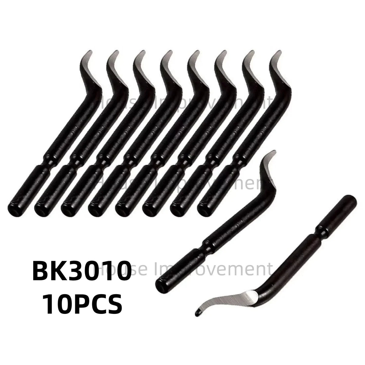 11-Piece Deburring Tool Set - High-Speed Steel Swivel Blades for Metal, Plastic, PVC, Copper, Aluminum & Resin