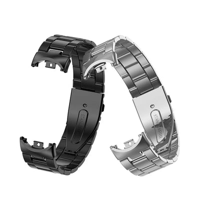 Metal Watch Strap for Xiaomi Mi Band 9/8 — Stainless Steel Smart Band Wristband with Folding Clasp