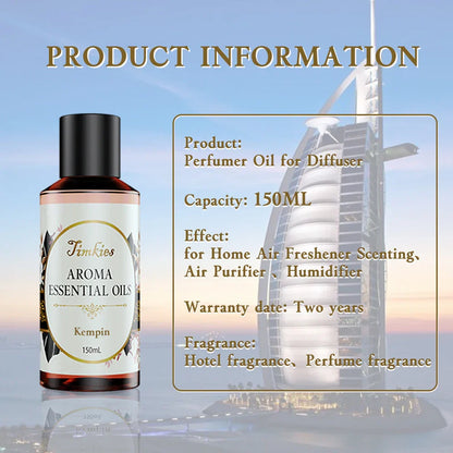 150ml Aroma Diffuser Essential Oil - Hotel Scent for Home, Office, SPA, Car & Clubs (Burj Al Arab Fragrance)