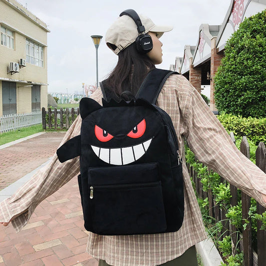 New Fashion Women's Backpack — High-Quality Large Capacity Computer Bag with Cartoon Pattern, Soft Fabric Shoulder Handbag