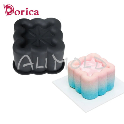Dorica Silicone Baking Mold — Round, Heart, Star & Square Bento Cake, Chocolate, Mousse, Soap & Candle Moulds for Kitchen Bakeware