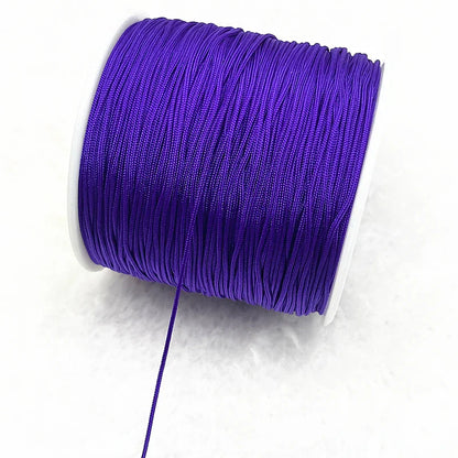 Nylon Macrame Cord Thread (0.4–1.5mm) – Braided DIY Bracelet, Beading & Tassel String
