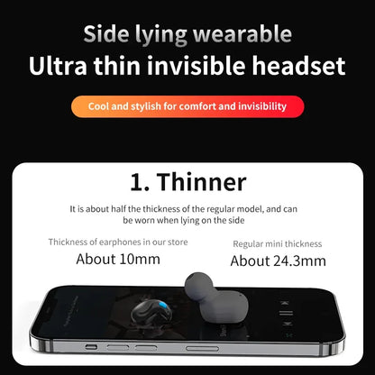 X55 Bluetooth Wireless Earbuds - Ear Hook Headphones With HiFi Stereo Bass Noise Reduction Sports Headset
