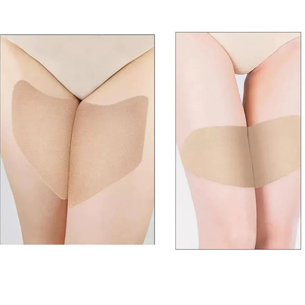 10PCS V-Shaped Anti-Chafing Thigh Tape – Invisible Sweat-Absorbing Friction Relief Pads for Men & Women Body Comfort