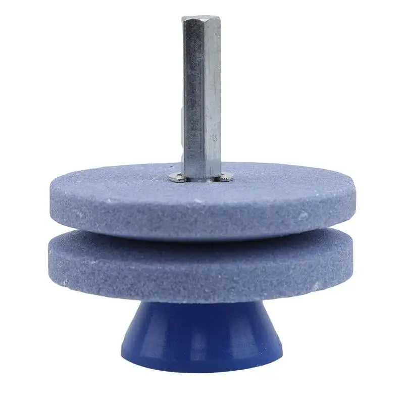 Universal Garden Tool Blade Sharpener - Rotary Drill Grinding Cutter for Lawnmower Knives & Outdoor Tools